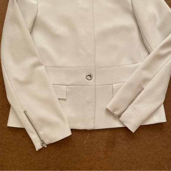 Zara Basic Collection White Business Casual Blazer Suit Jacket Size Small - Picture 6 of 10